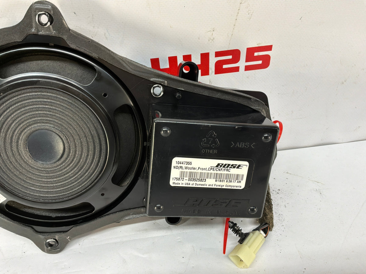 2002 Chevy Corvette Convertible RH Passenger Front Door Bose Speaker OEM