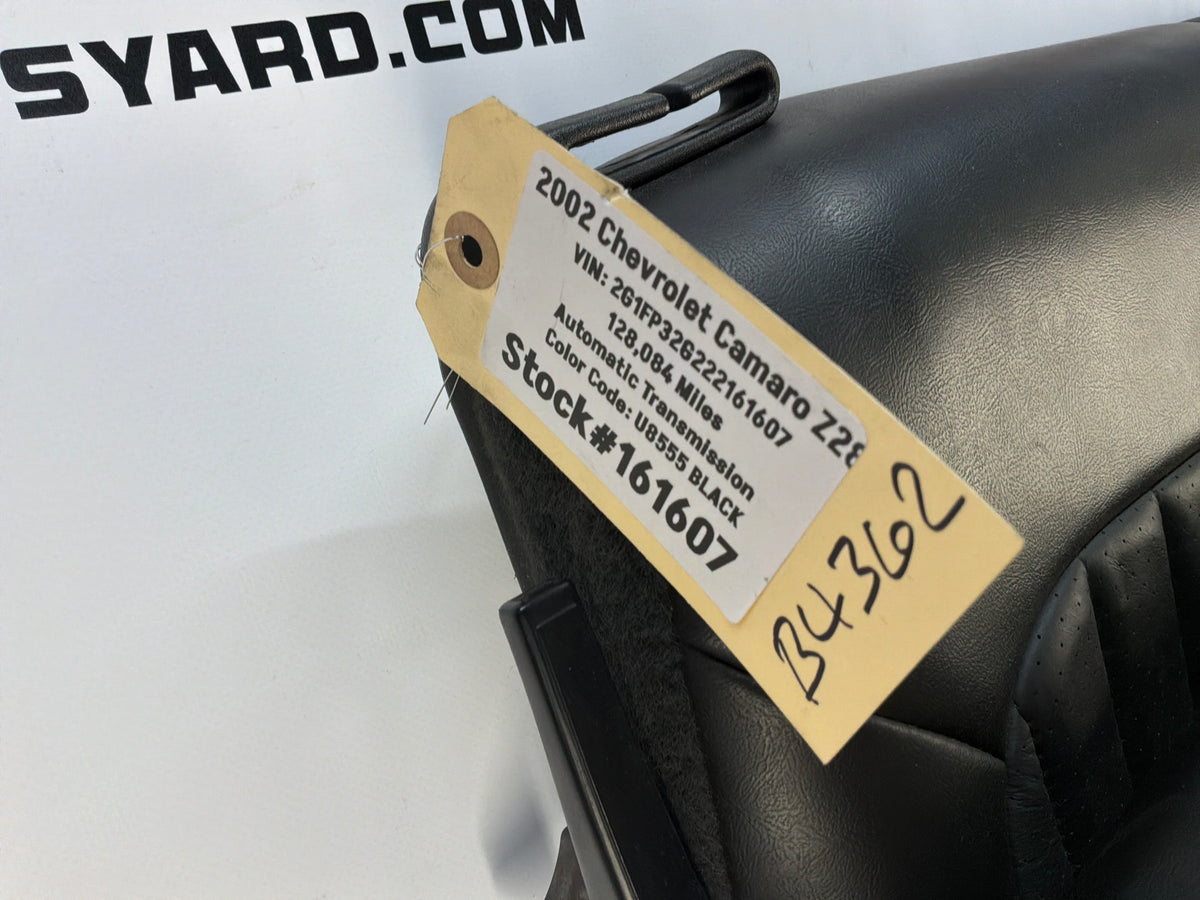 2002 Chevy Camaro Z28 Rear Seats Gray Grey Leather OEM