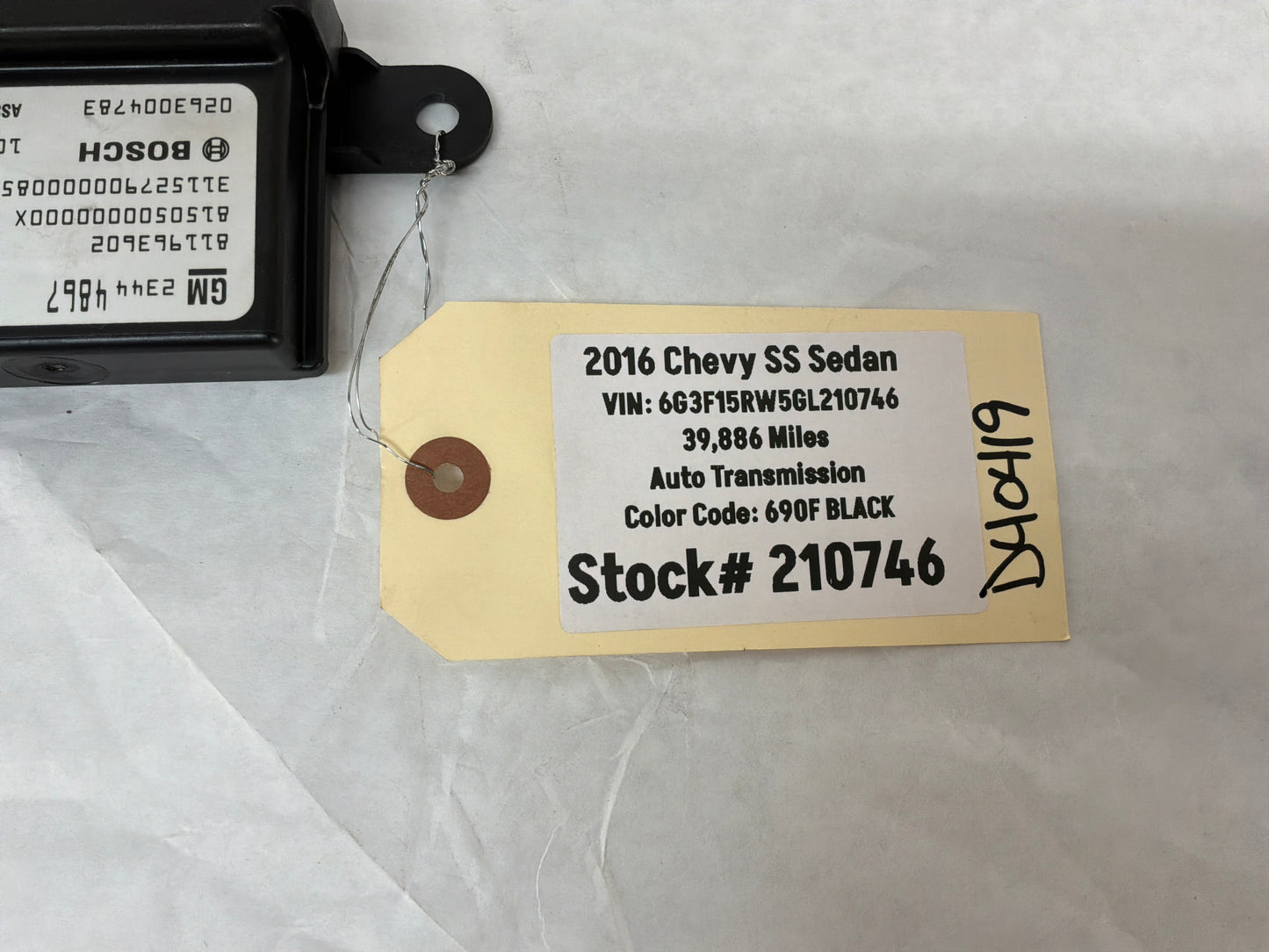 2016 Chevy SS Sedan Parking Aid Assist Control Module OEM