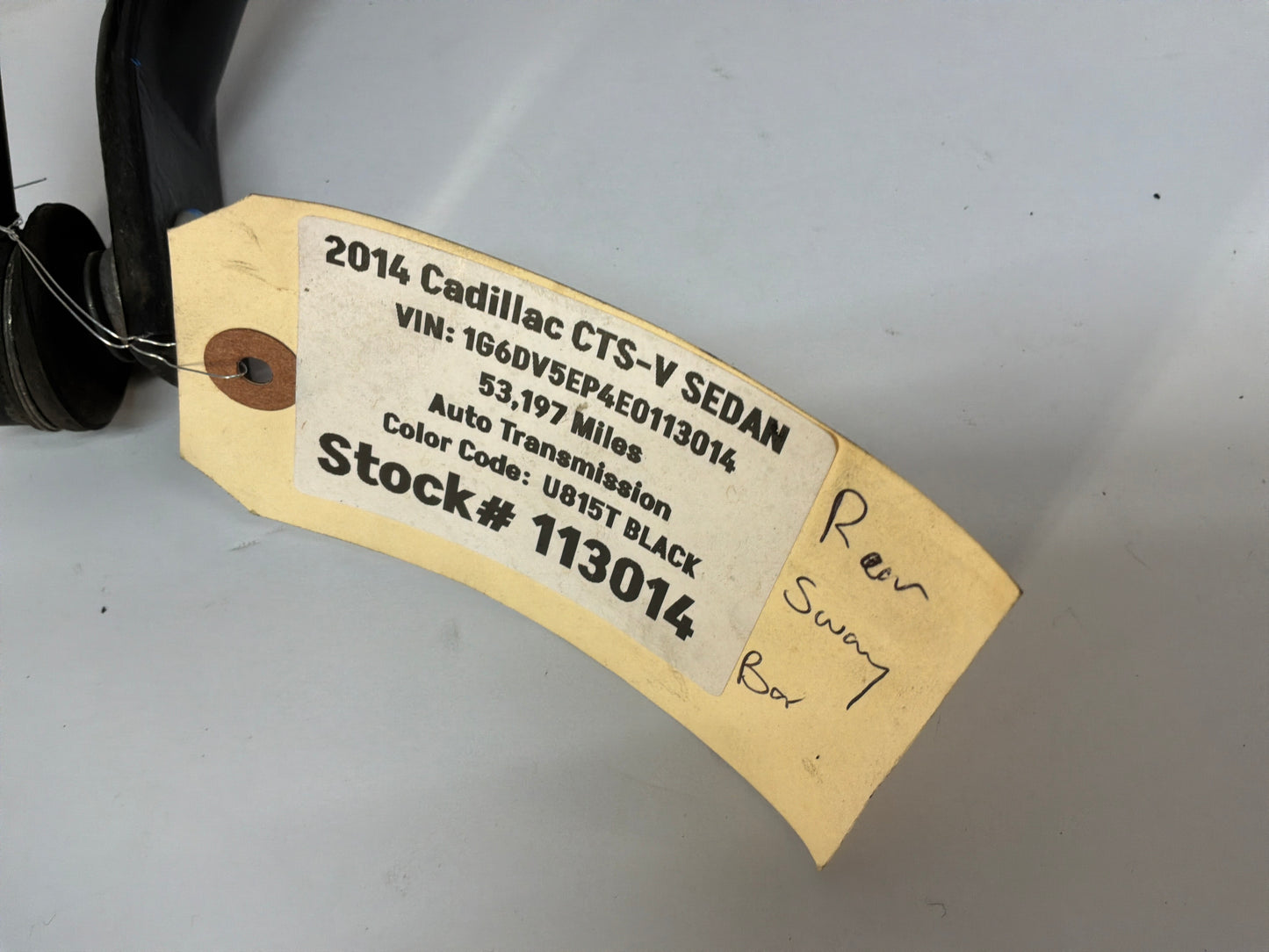2014 Cadillac CTS-V Sedan Rear Stabilizer Sway Bar OEM