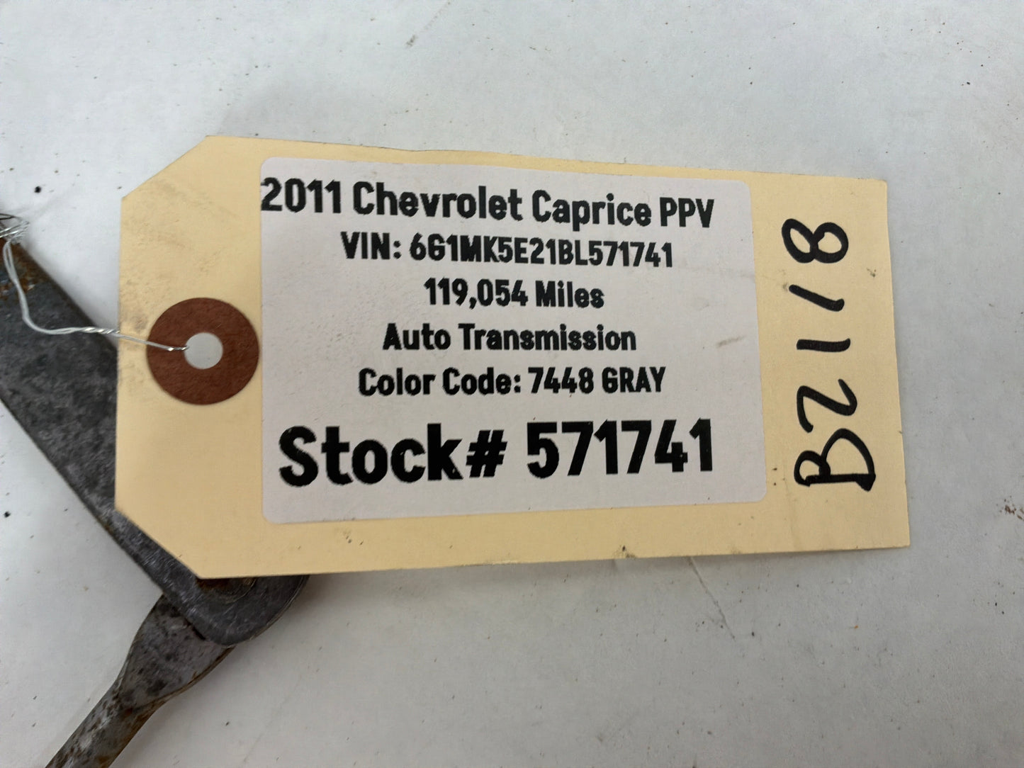 2011 Chevy Caprice PPV Automatic Transmission Shifter Linkage Rod OEM