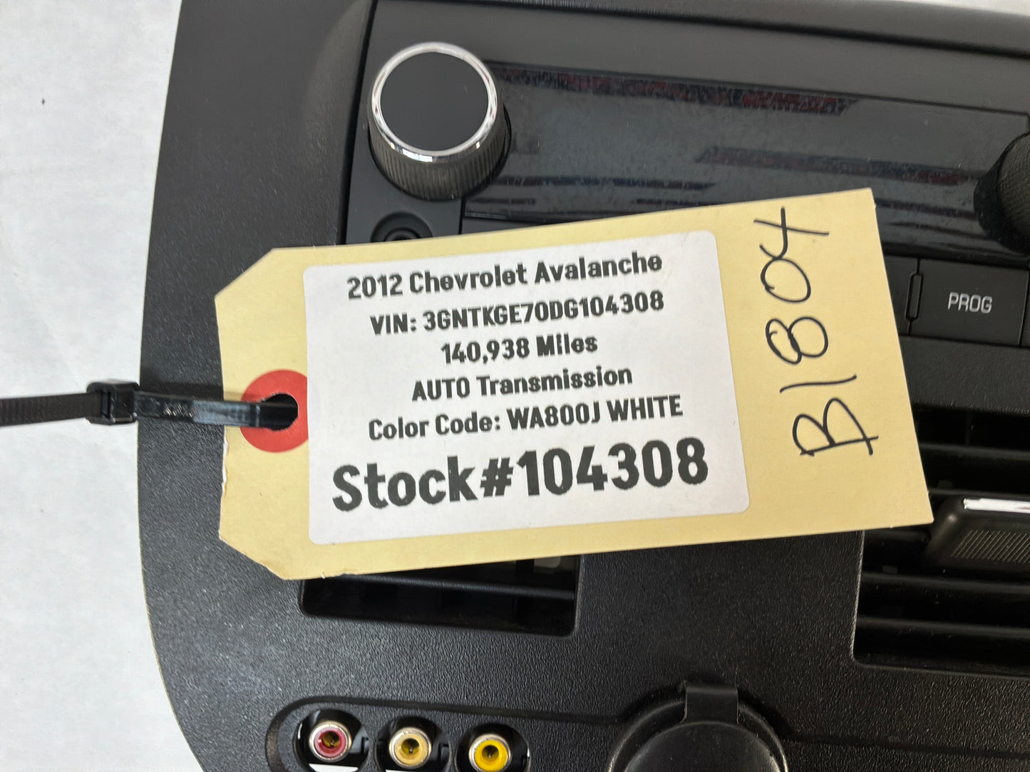2012 Chevy Avalanche Grade A Radio Audio Face Plate Control Bezel OEM