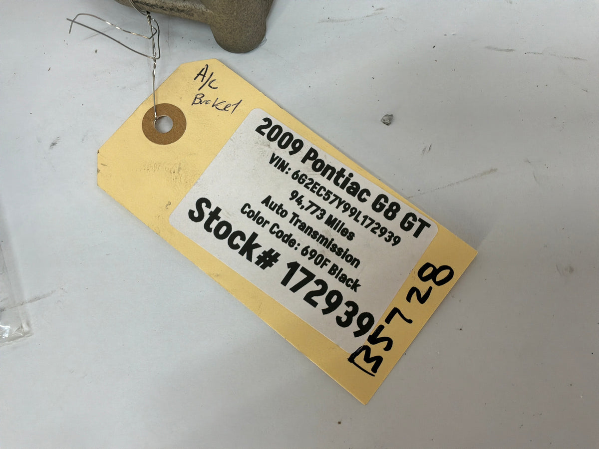 2009 Pontiac G8 GT A/C Air Conditioner Compressor Bracket w/ Hardware OEM - Day's Parts Yard