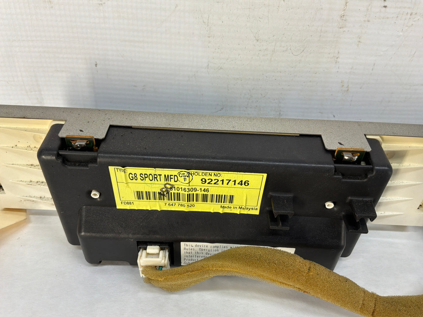 2008 Pontiac G8 GT Atari Dash Gauges Display Unit OEM