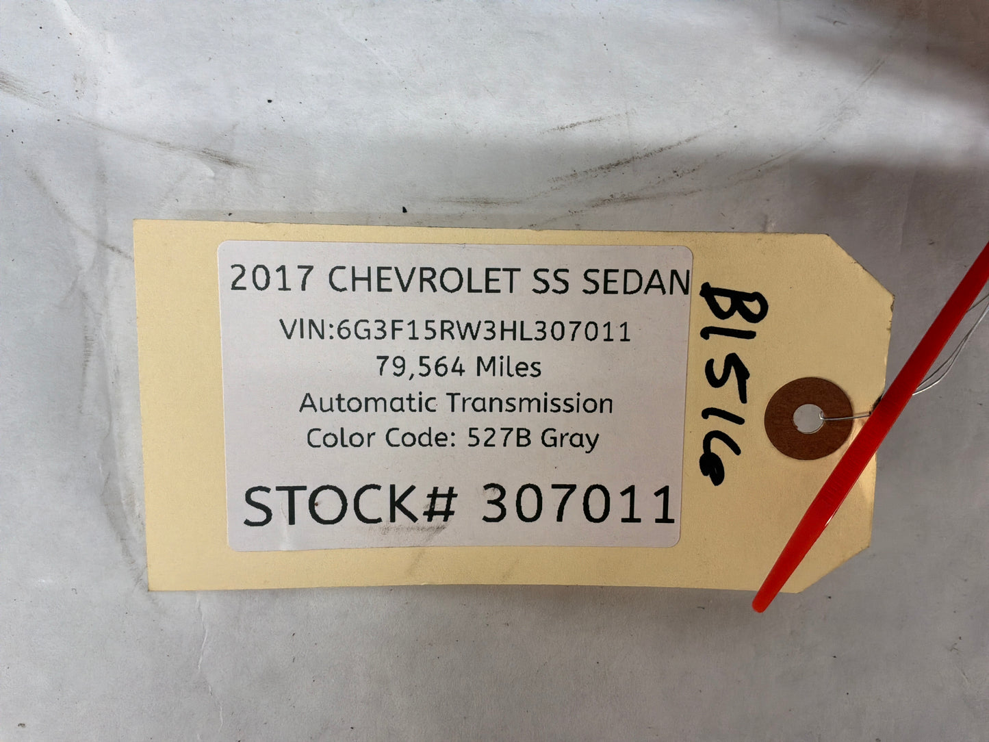 2017 Chevy SS Sedan RH Passenger Outer Tail Light Taillight Stop Lamp OEM