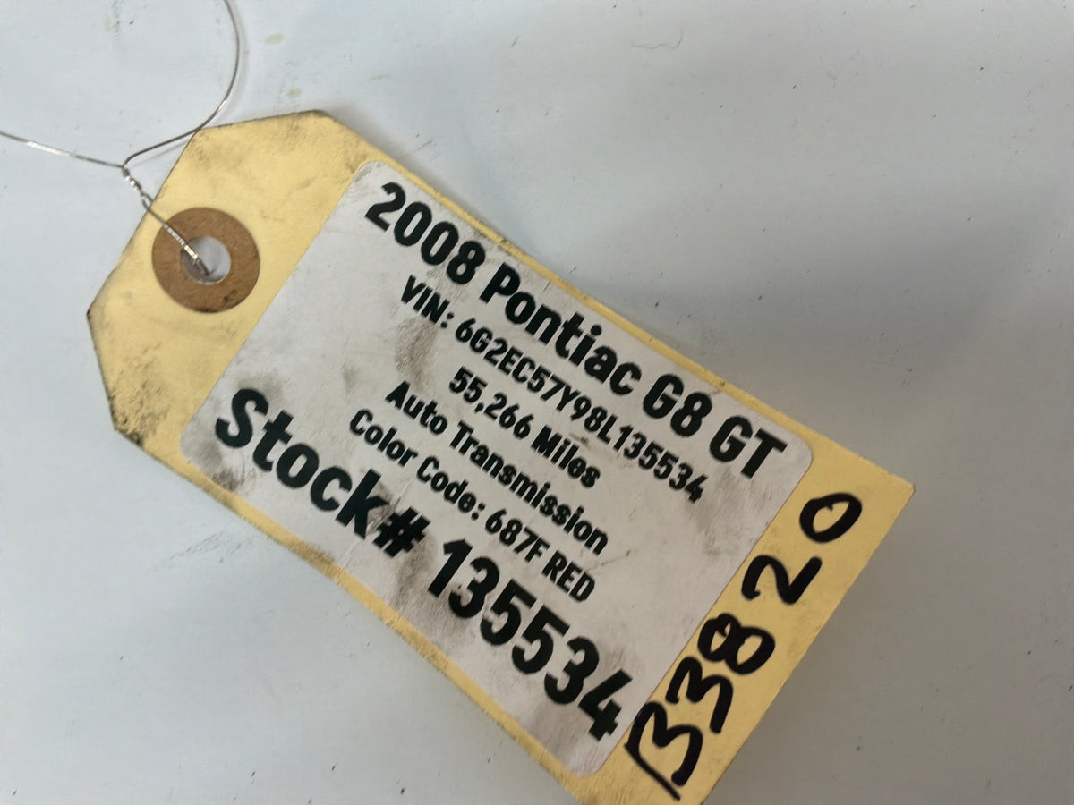 2008 Pontiac G8 GT Rear Axle Subframe Cradle Wire Wiring Harness OEM