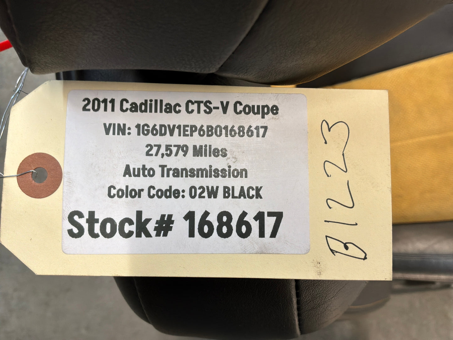 2011 Cadillac CTS-V Coupe Recaro Front RH Passenger Seat OEM