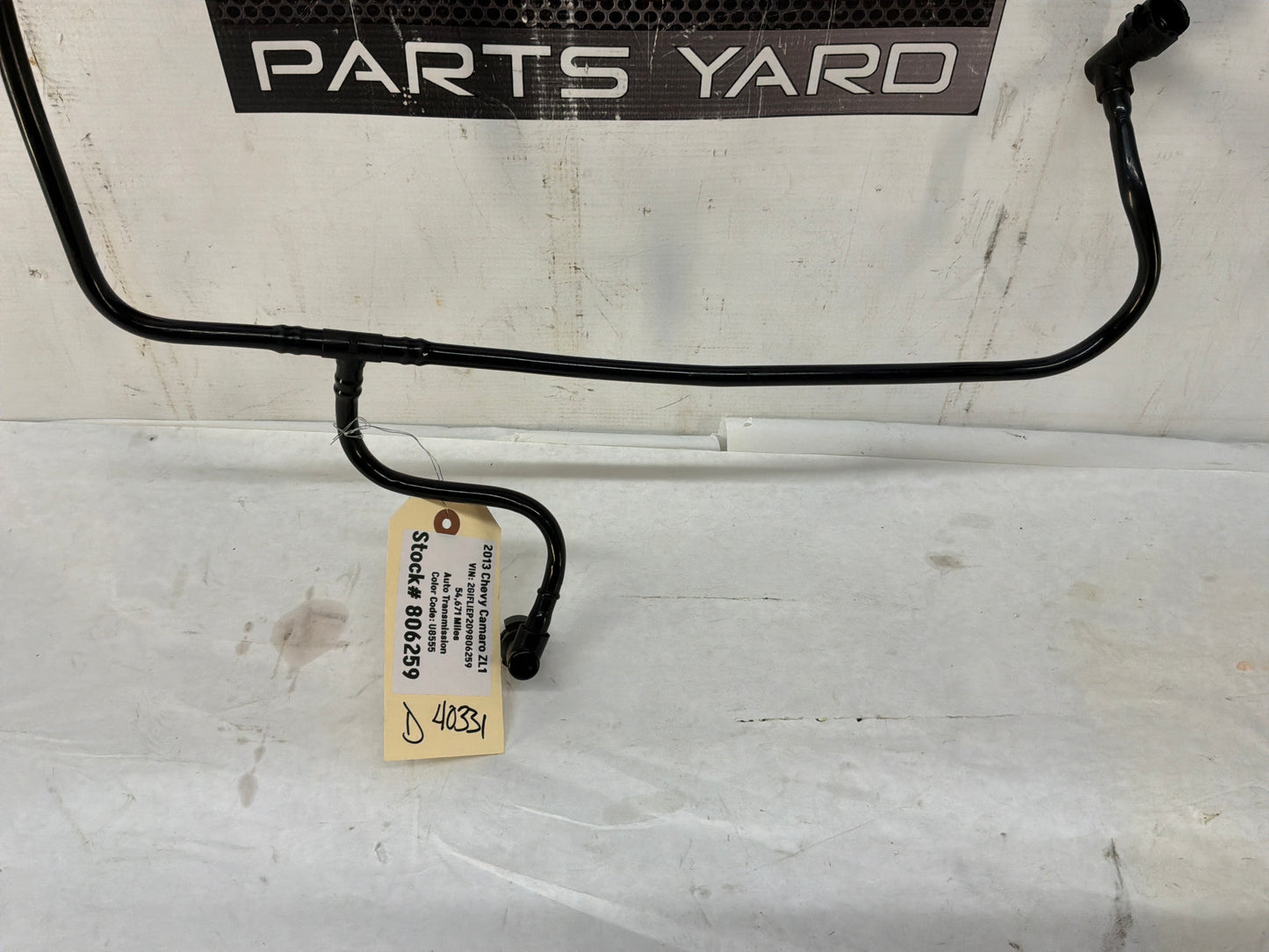 2013 Chevy Camaro ZL1 Supercharnger EVAP Line Hose Tube Pipe OEM