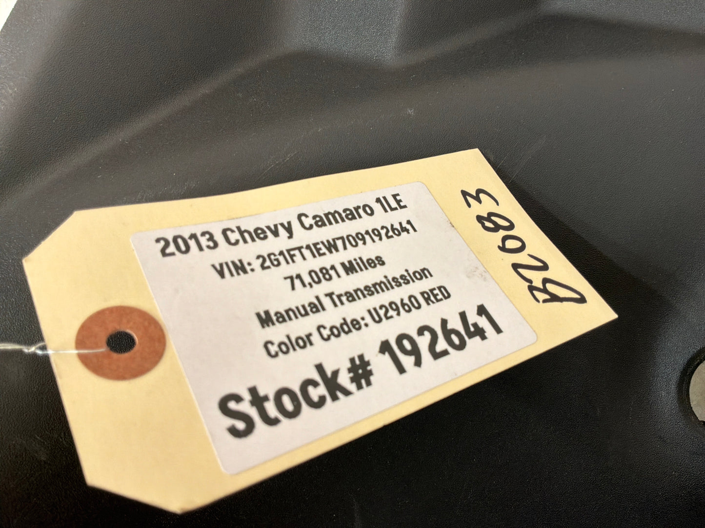 2013 Chevy Camaro 1LE Trunk Interior Cargo Liftgate Wall Plate Cover Garnish Trim Molding OEM