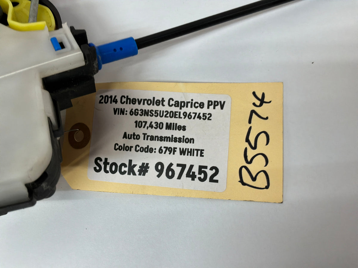 2014 Chevy Caprice PPV LH Driver Front Door Lock Actuator OEM