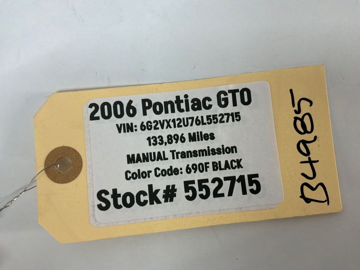 2006 Pontiac GTO Gauge Cluster Speedometer Instrument Panel OEM Red 51K
