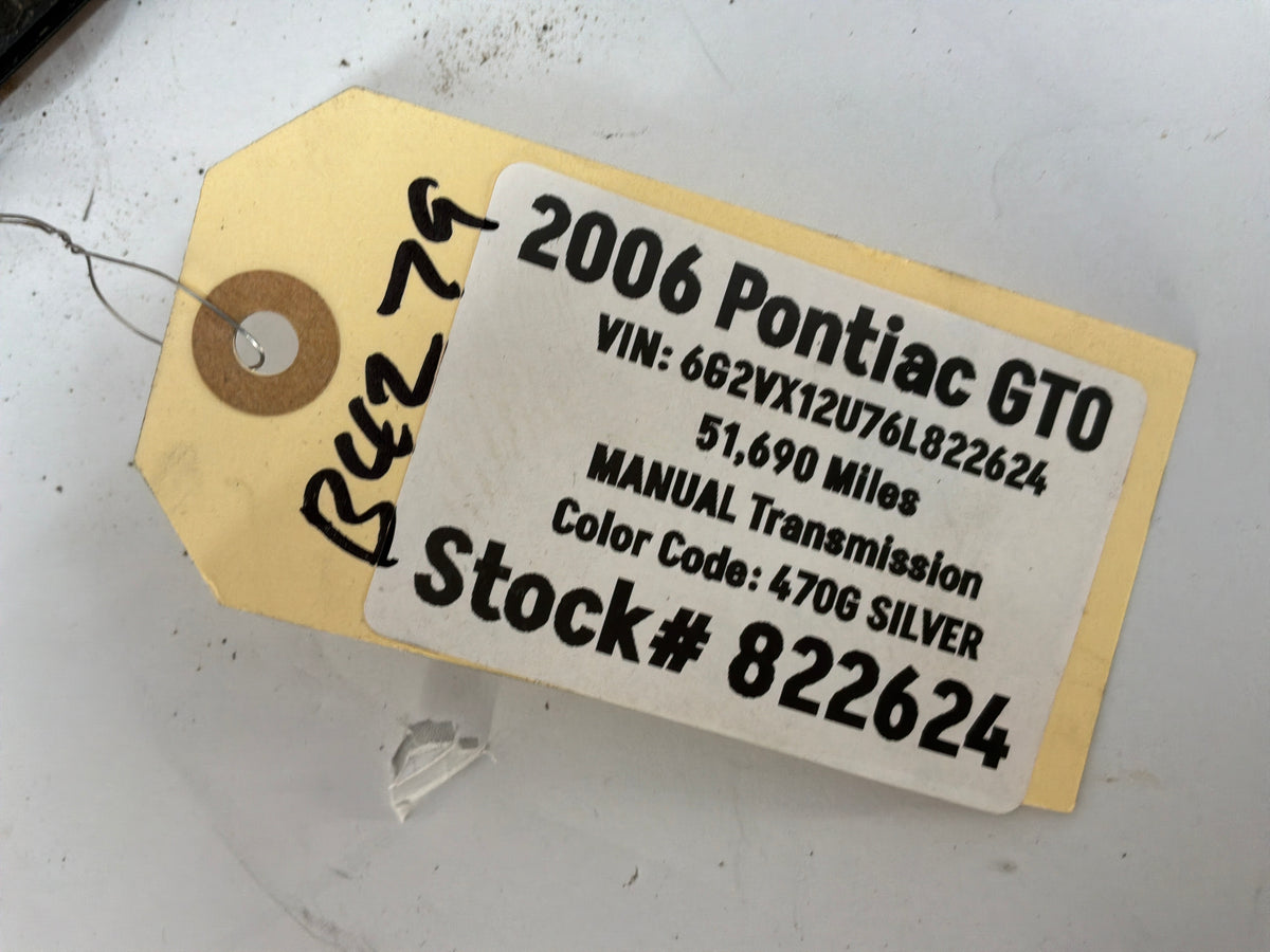 2006 Pontiac GTO LH Driver Door Window Belt Molding Weather Strip Trim OEM