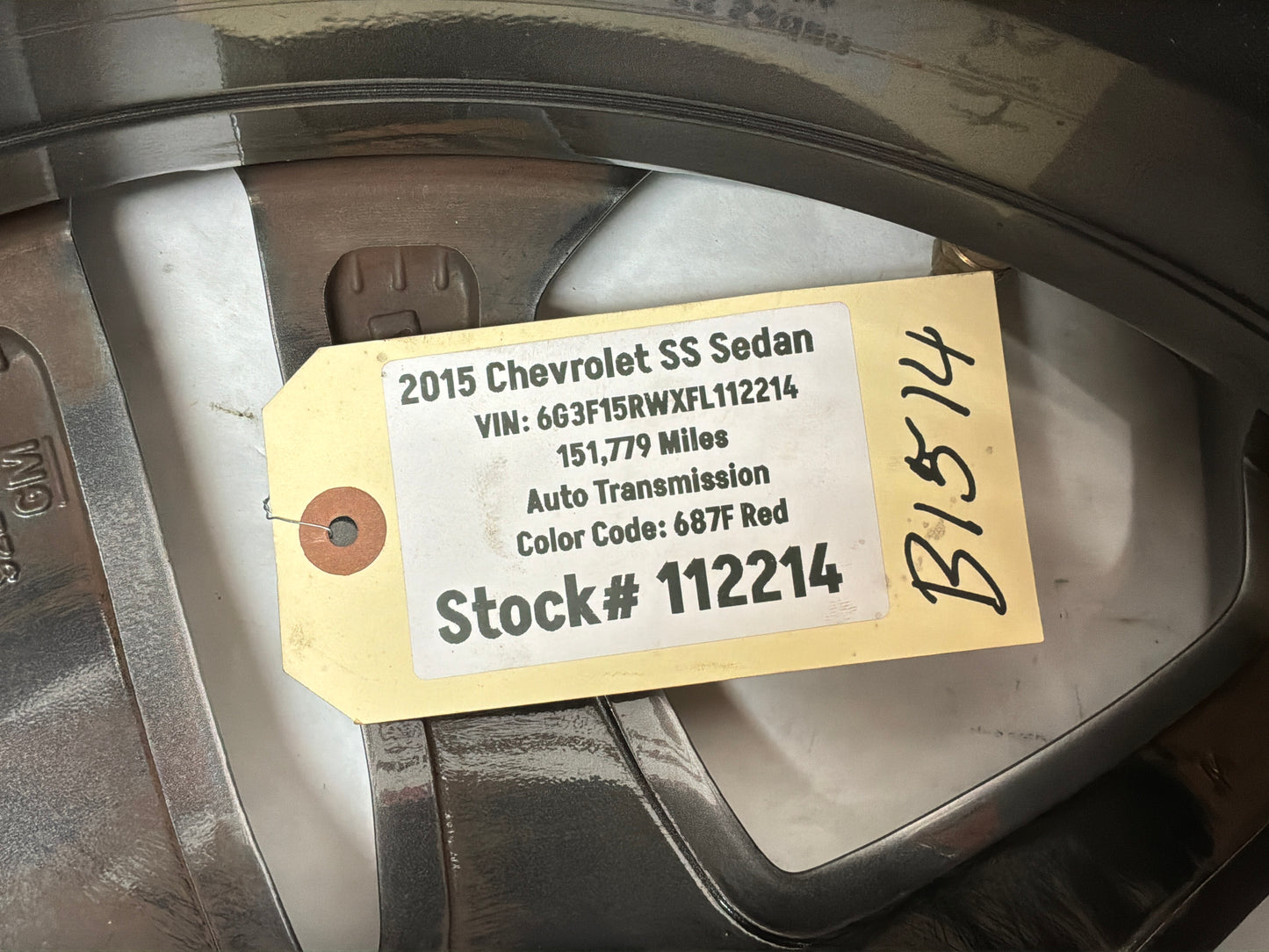 2017 Chevy SS Sedan Factory OEM Front Wheel 19x8.5 OEM