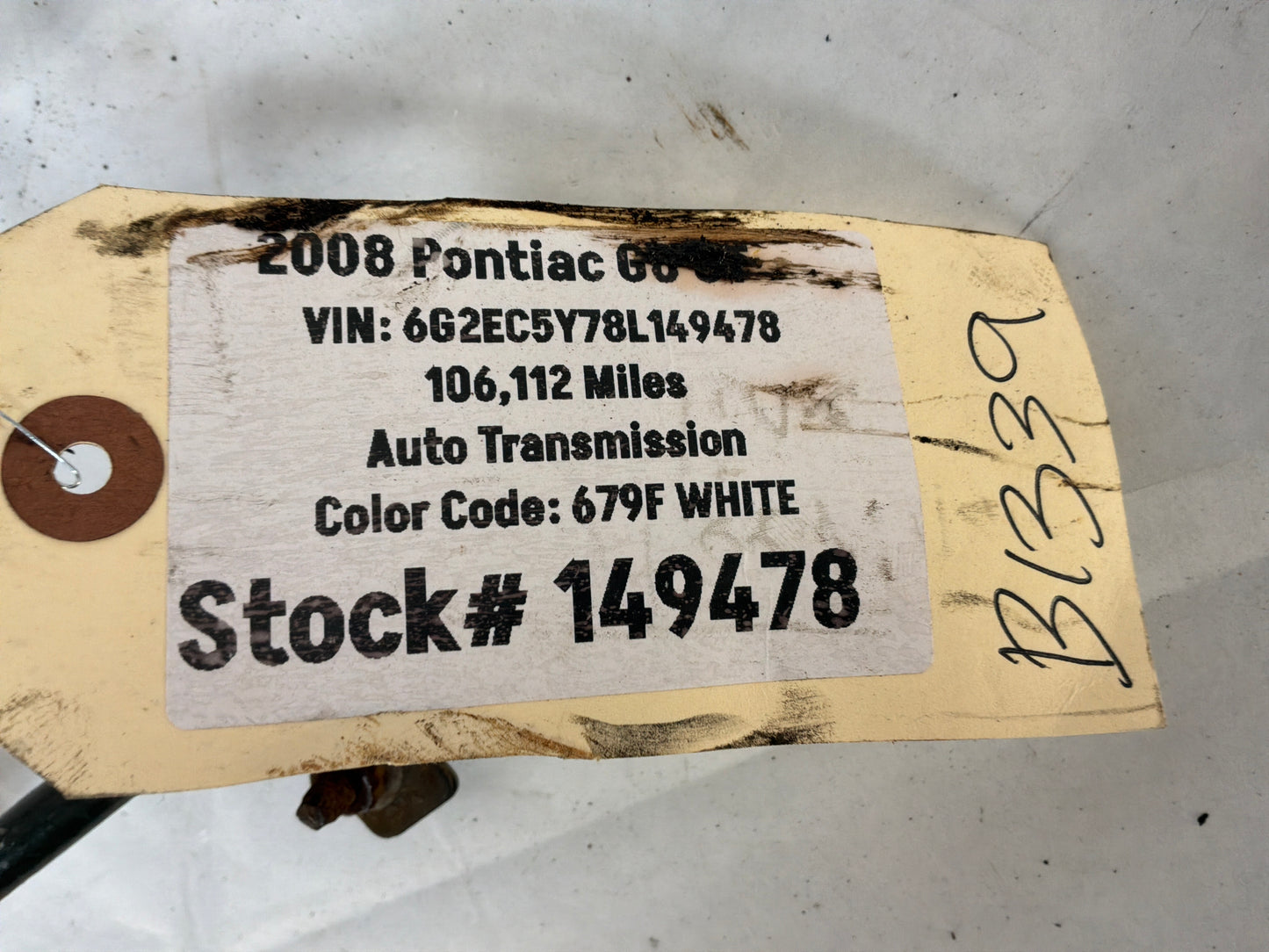 2008 Pontiac G8 GT Power Steering Hose Line Tube OEM