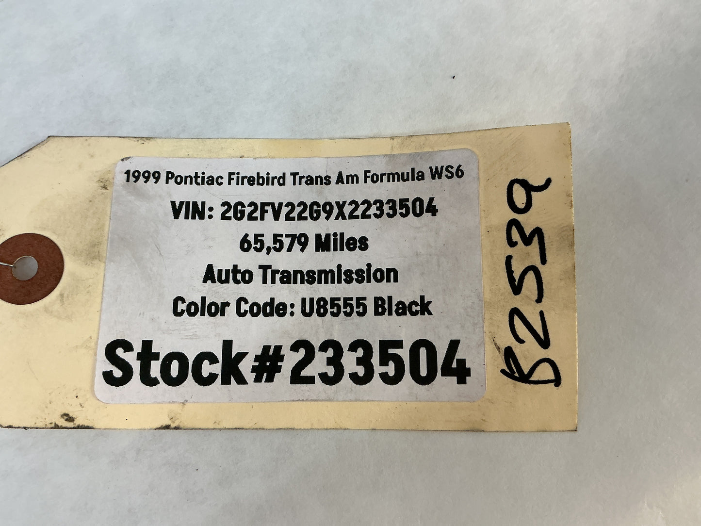 1999 Pontiac Firebird Trans Am Formula WS6 Power Steering Lines OEM