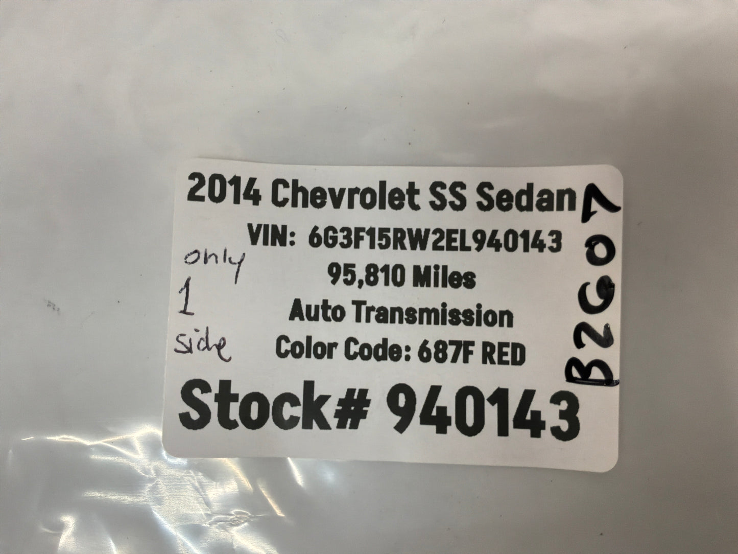 2014 Chevy SS Sedan