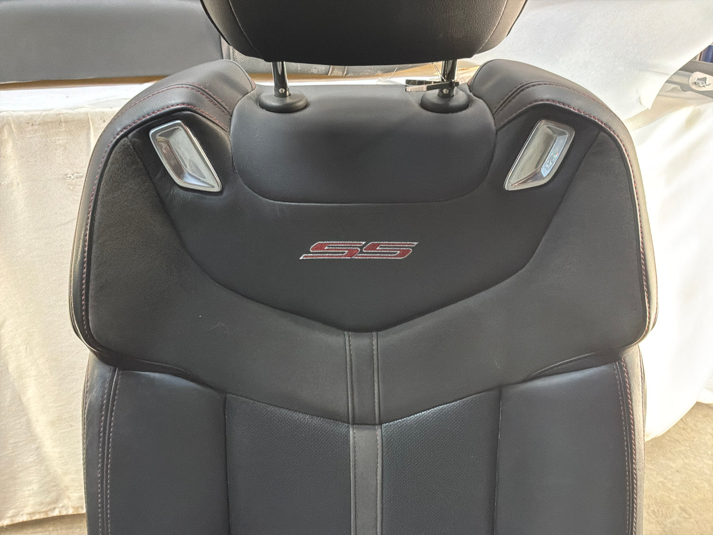 2015 Chevrolet SS Sedan Front and Rear Black Leather Seats OEM