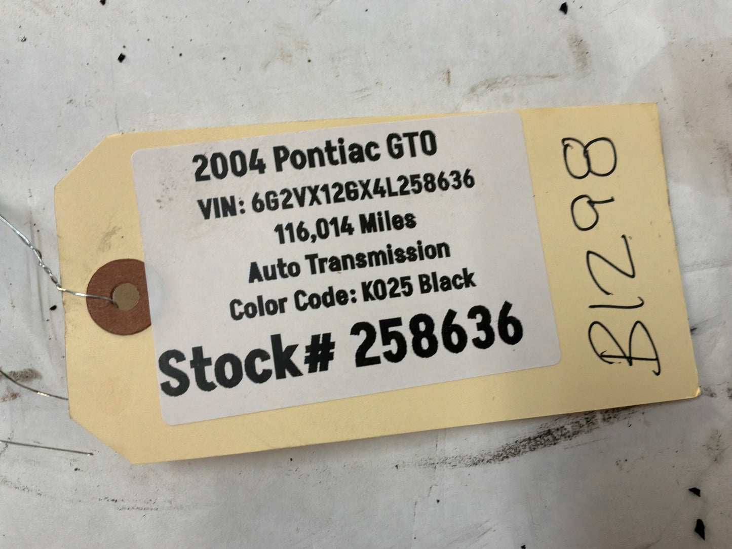 2004 Pontiac GTO Automatic Transmission Shifter Linkage Rod OEM