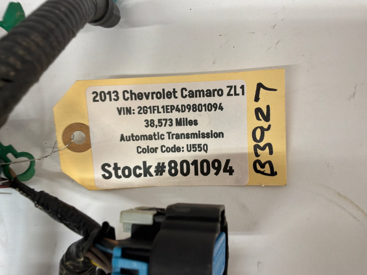 2013 Chevy Camaro ZL1 Engine Automatic Transmission Wire Wiring Harness OEM