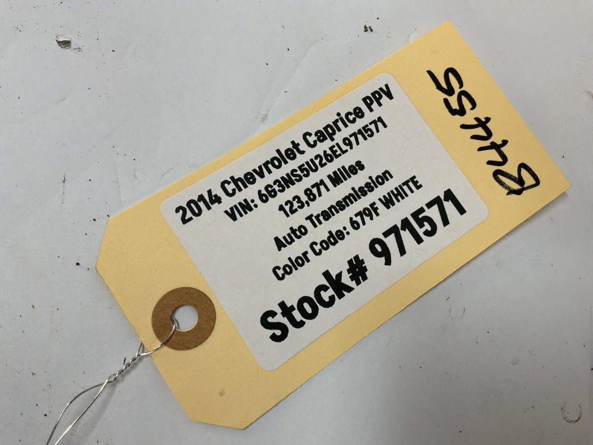 2014 Chevy Caprice PPV Jump Starter Ground Strap Post OEM