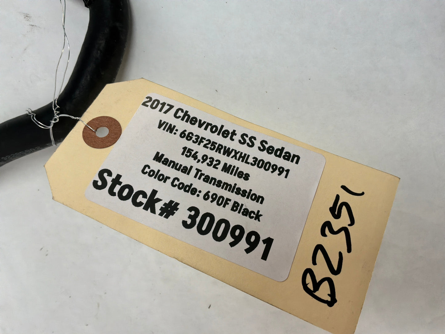 2017 Chevy SS Sedan Brake Booster Vacuum Hose Line Tube OEM