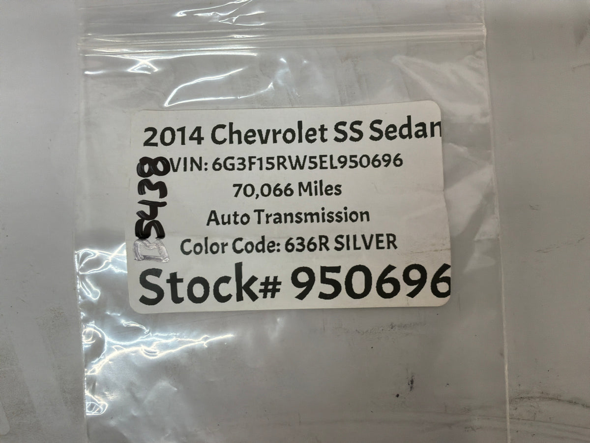 2015 Chevrolet SS Sedan Wheel Center Cap OEM