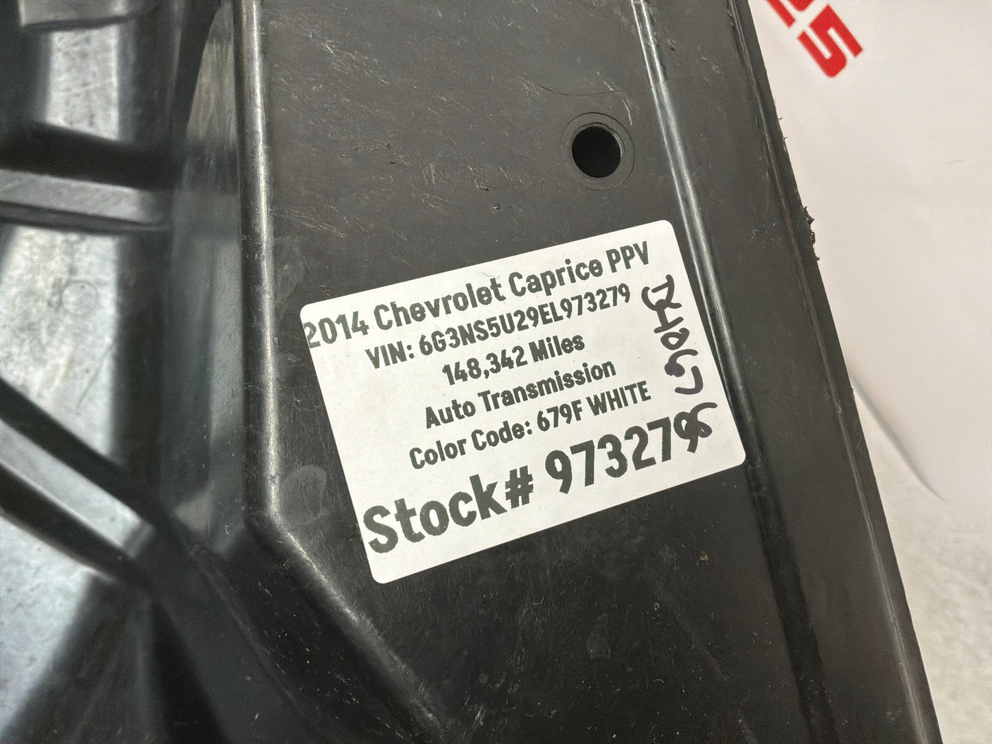 2014 Chevy Caprice PPV Spare Wheel Tire Tub Composite Insert Trunk Compartment Panel OEM