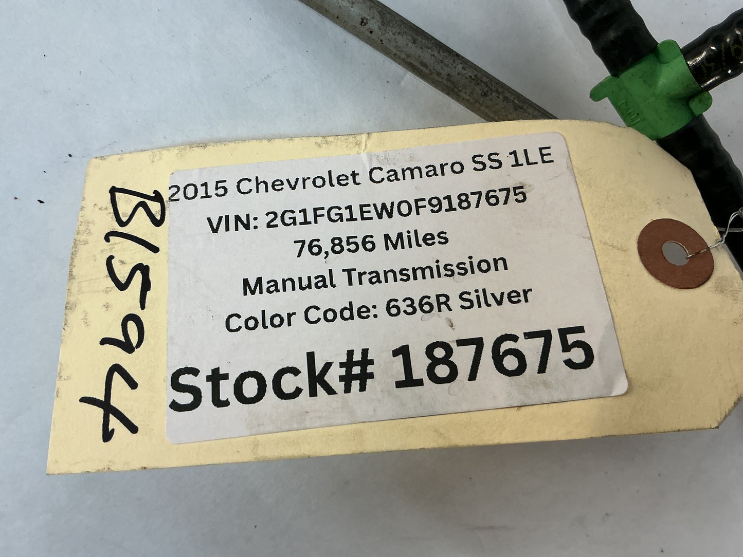 2015 Chevrolet Camaro SS 1LE NPP Exhaust Vacuum Line Hose Tube Pipe OEM