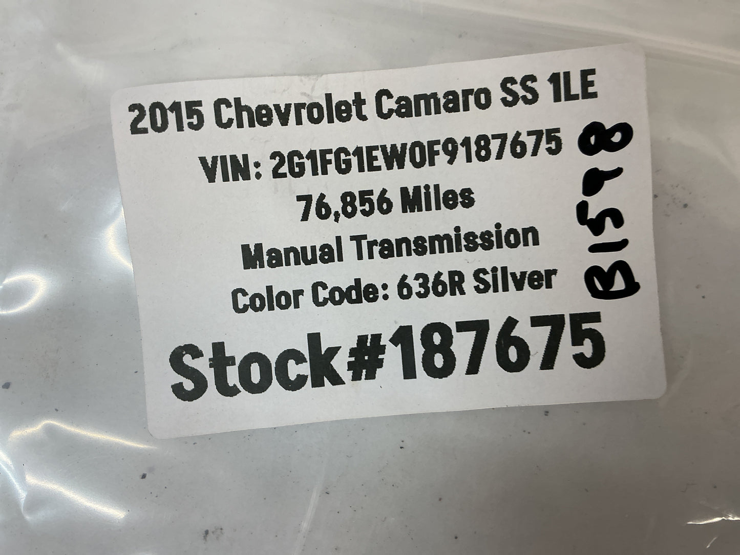 2015 Chevrolet Camaro SS 1LE Rear Back Up Parking Assist Camera OEM