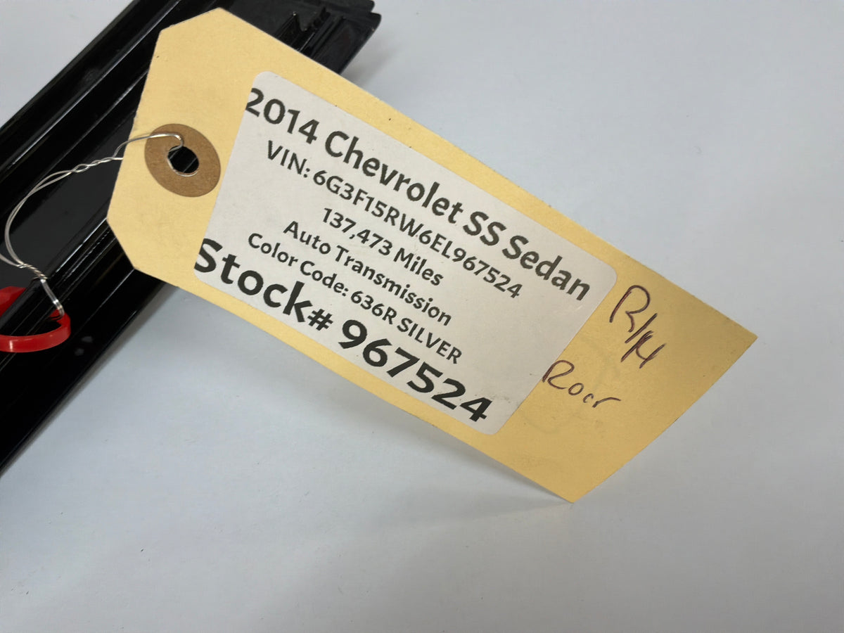 2014 Chevy SS Sedan RH Passenger Front Black Pillar Post Door Cover OEM