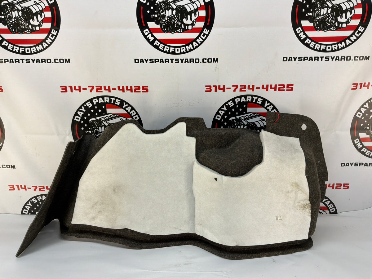 2009 Cadillac CTS-V RH Passenger Interior Quarter Trunk Carpet Felt Liner Trim OEM