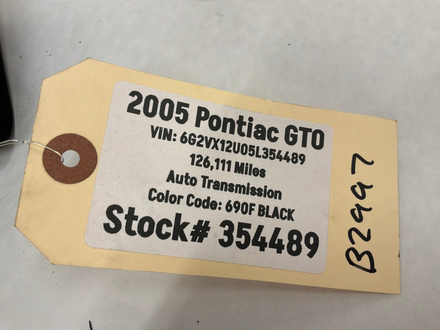 2005 Pontiac GTO RH Passenger Door Panel HVAC Vent OEM