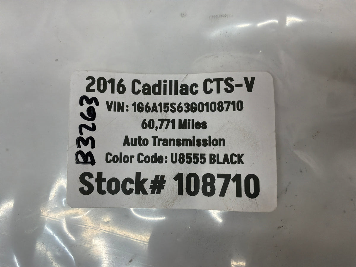2016 Cadillac CTS-V Fuel Gas Lid Tank Door Cover Black OEM
