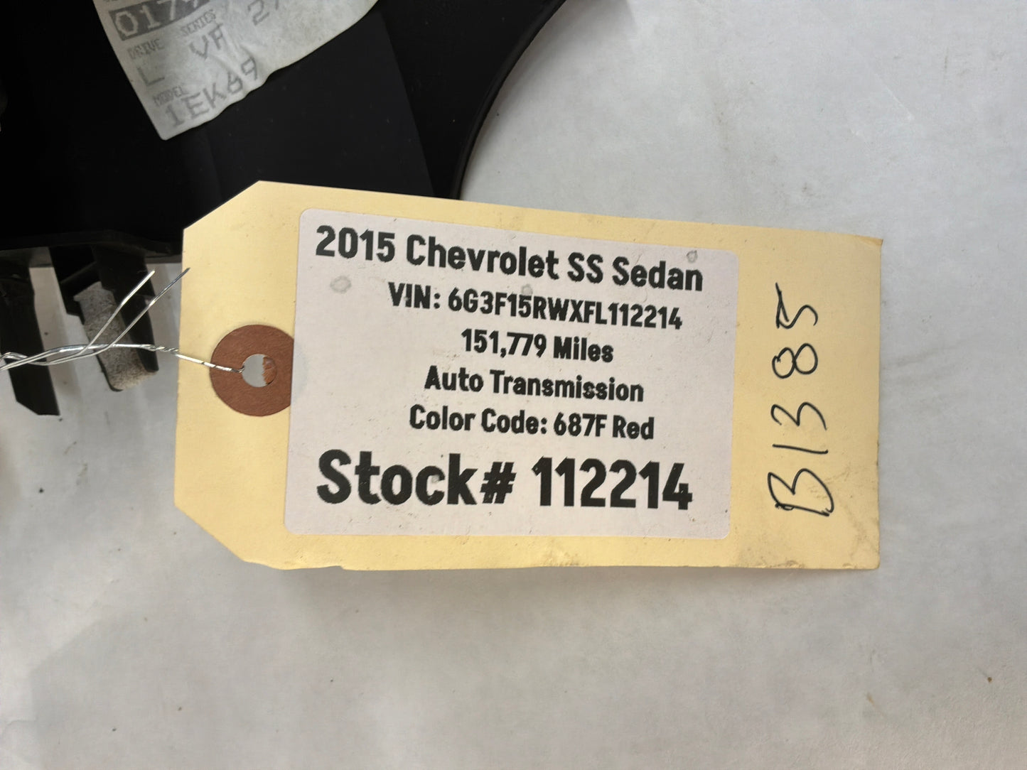 2015 Chevy SS Sedan Center Console Armrest OEM