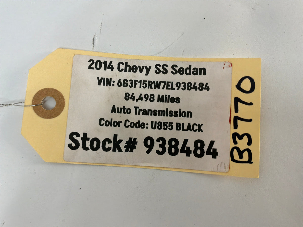 2014 Chevy SS Sedan Owners Manual Book Booklet OEM