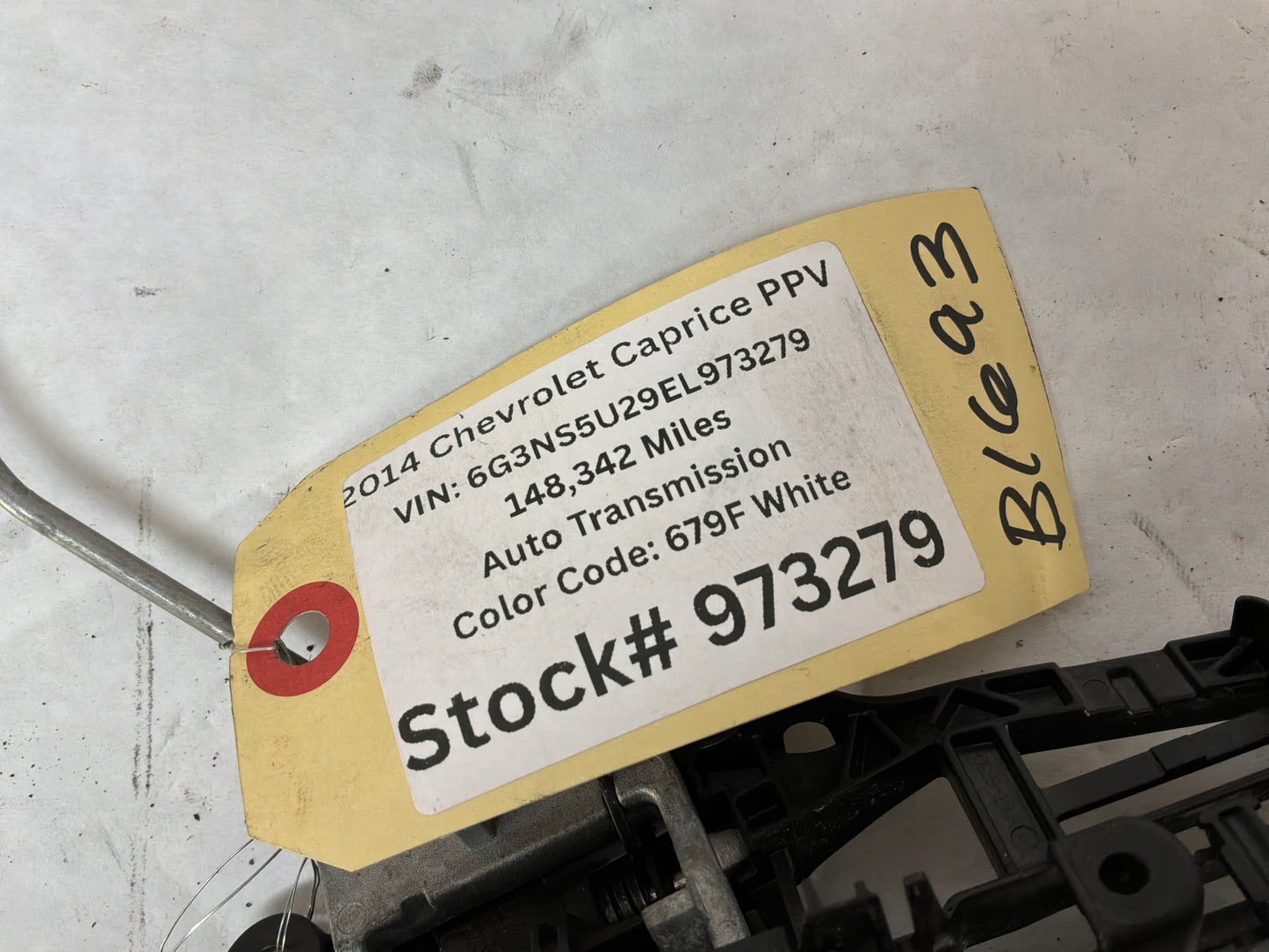 2014 Chevy Caprice PPV Exterior Outside LH Driver Front Door Handle OEM