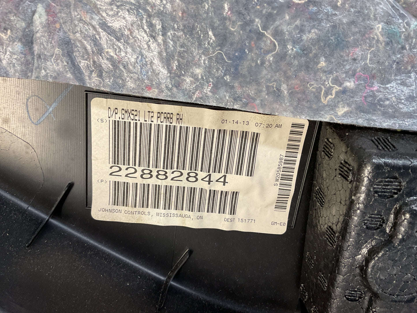 2013 Chevy Camaro 1LE RH Passenger Interior Door Panel Trim Molding OEM