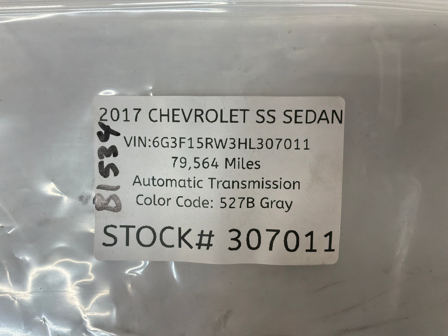 2017 Chevy SS Sedan Windshield Lane Departure Camera Module System OEM