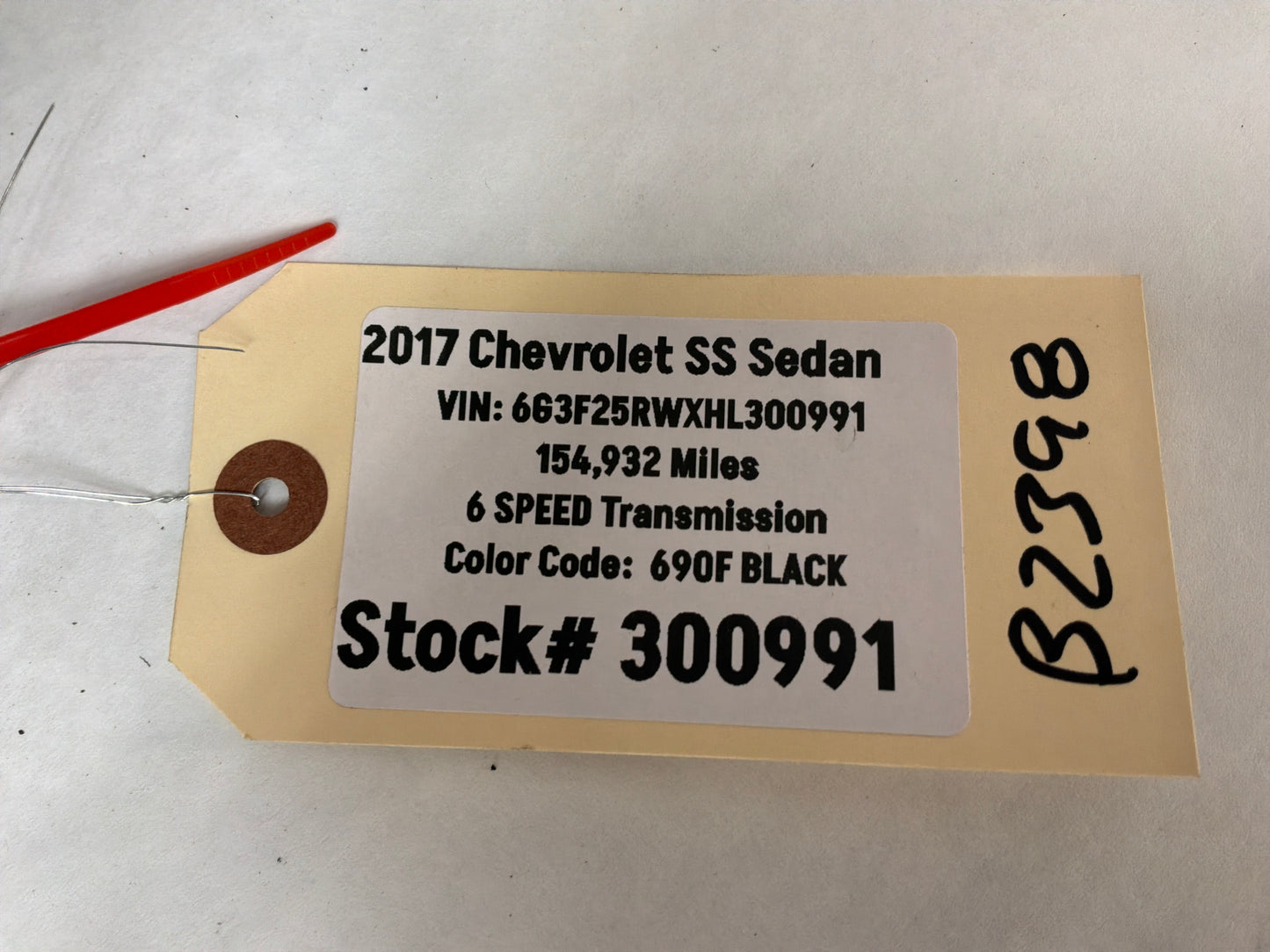 2017 Chevy SS Sedan RH Passenger Front Interior Door Panel Trim OEM