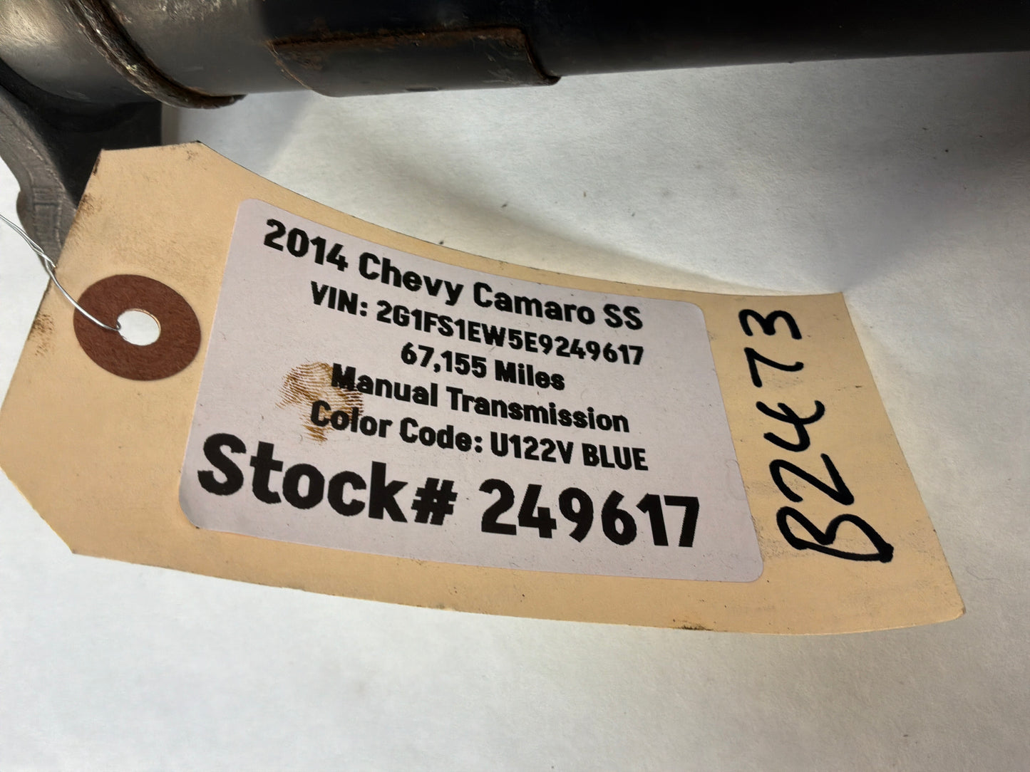 2014 Chevy Camaro SS Driveshaft Drive Propeller Shaft Line OEM