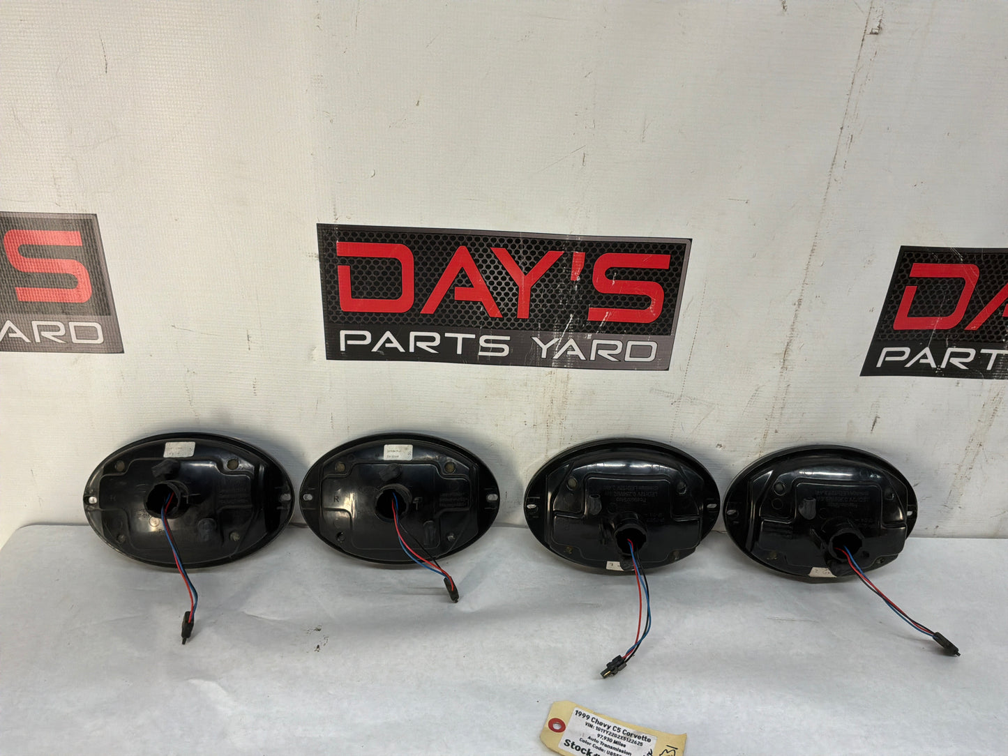 1999 Chevy Corvette RH & LH Inner & Outer Taillight Tail Lights Lamps Aftermarket