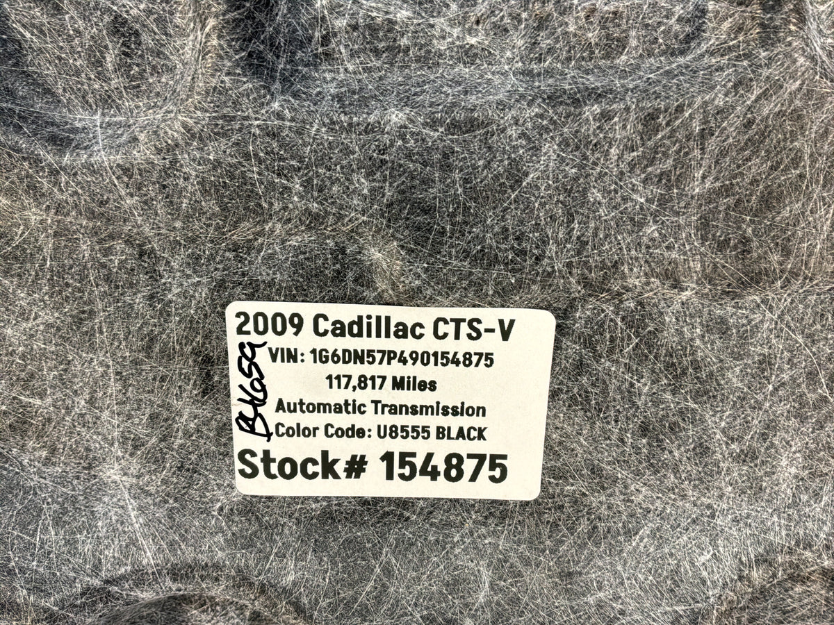 2009 Cadillac CTS-V Trunk Cargo Compartment Spare Tire Floor Cover Panel OEM