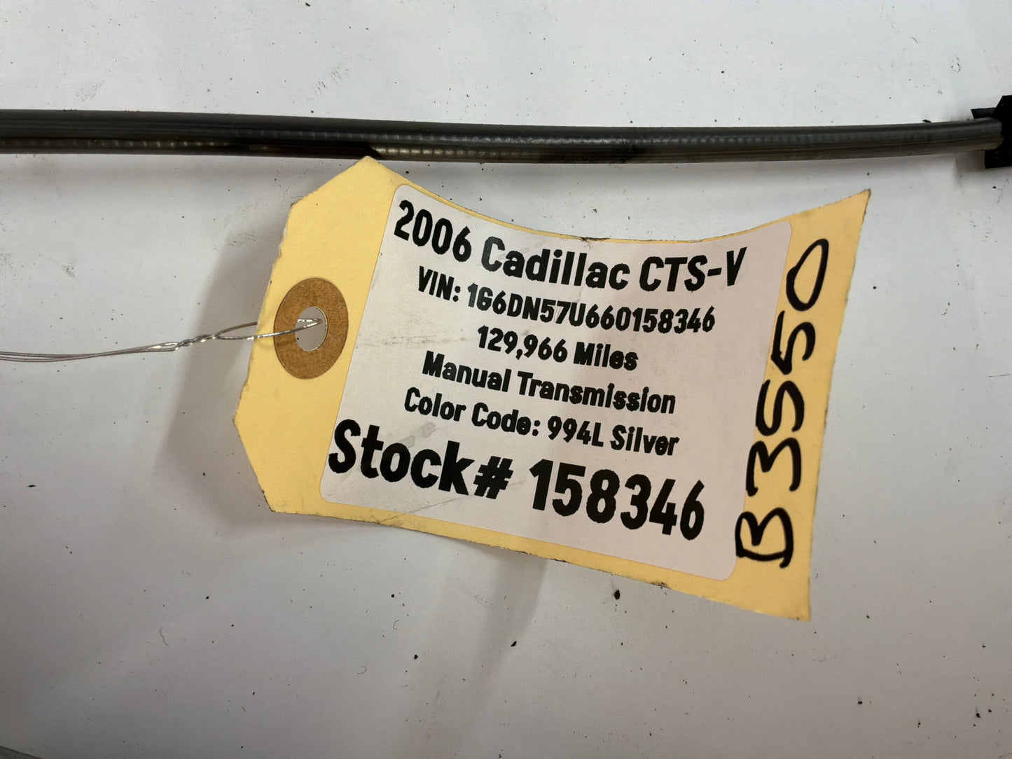 2006 Cadillac CTS-V RH Passenger Front Window Reg w/ Motor OEM