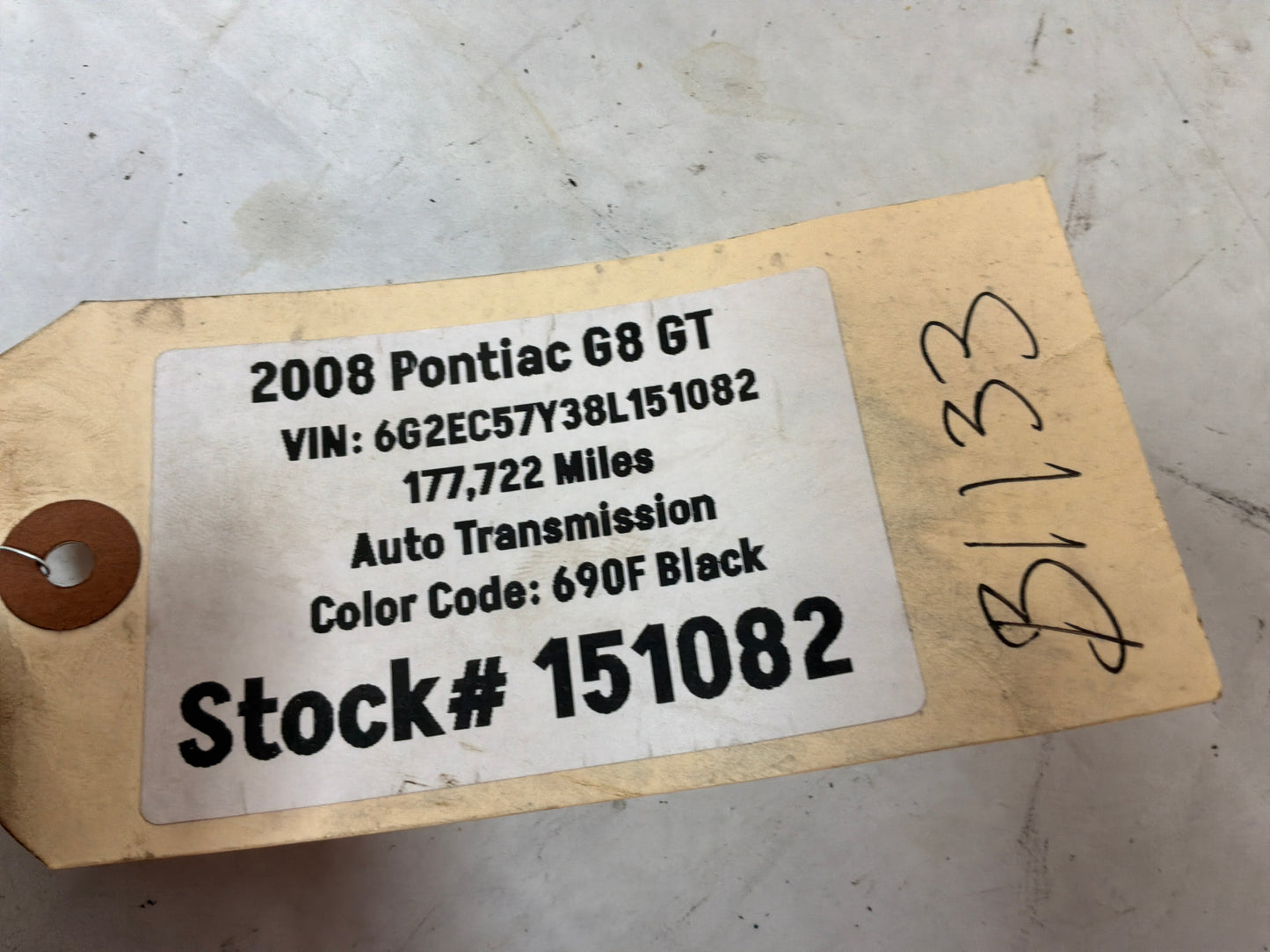 2008 Pontiac G8 RH Passenger Rear Suspension Spindle Hub Knuckle Wheel Bearing OEM