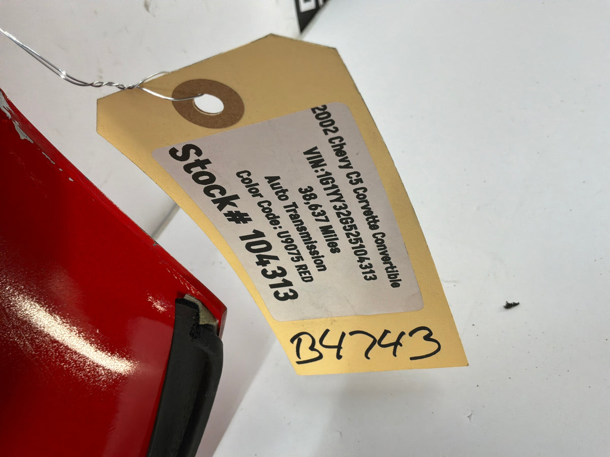 2002 Chevy Corvette Convertible Center Interior Bulk Head Waterfall Trim Panel OEM