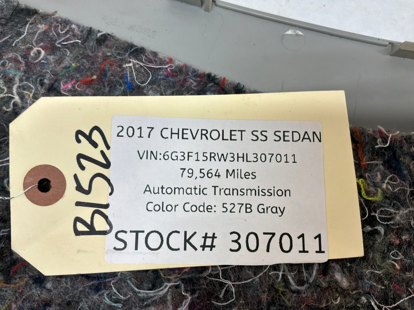 2017 Chevy SS Sedan RH & LH Interior Quarter Panel C Pillar Trim Molding OEM