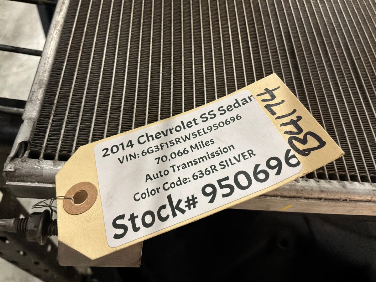 2014 Chevy SS Sedan Air Conditioner AC Condenser OEM