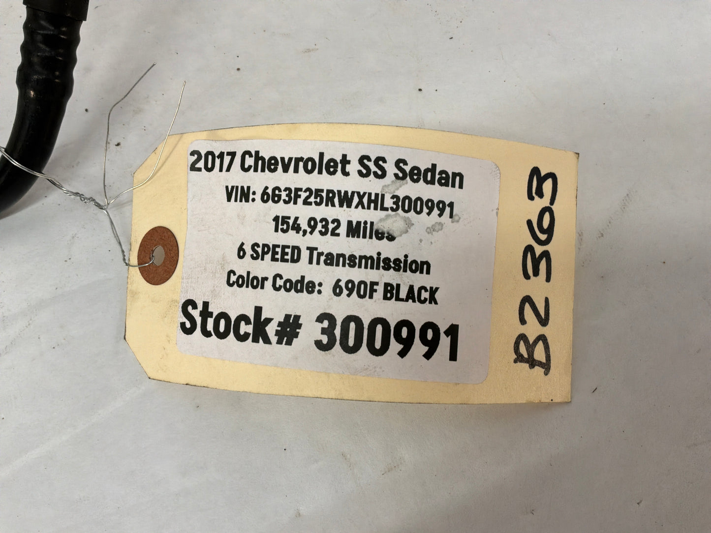 2017 Chevy SS Sedan Air Intake Evap PCV Line Tube Hose OEM