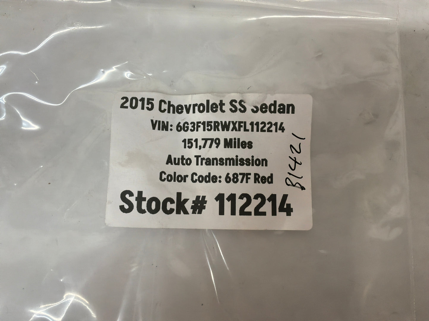 2015 Chevy SS Sedan Lower Radiator Coolant Hose Elbow Outlet Pipe OEM
