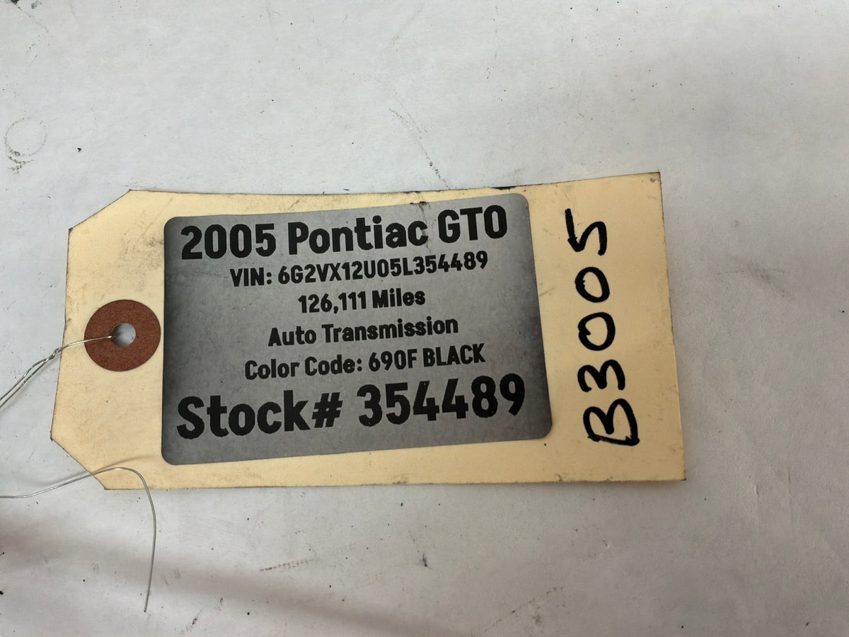 2005 Pontiac GTO RH & LH Taillight Tail Light Wire Wiring Harness Sockets OEM